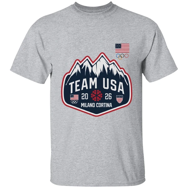 Team Usa Milano Cortina 2026 Logo Shirt - Image 9