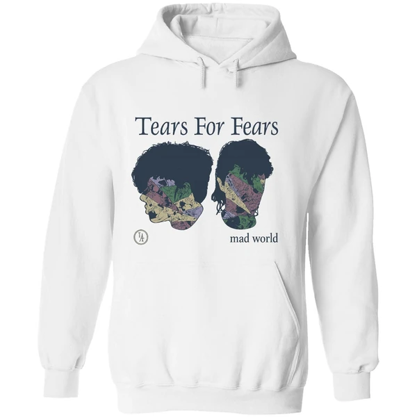 Tears For Fears Mad World Familiar Faces Hoodie - Image 8