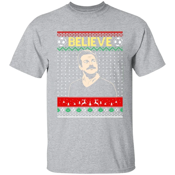 Ted Lasso Believe Christmas Shirt - Image 9