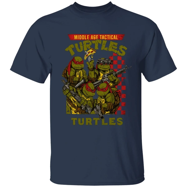 Teenage Mutant Ninja Turtles Middle Age Tactical Turtles Art Shirt - Image 4