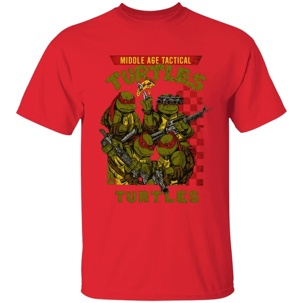 Teenage Mutant Ninja Turtles Middle Age Tactical Turtles Art Shirt - Image 6