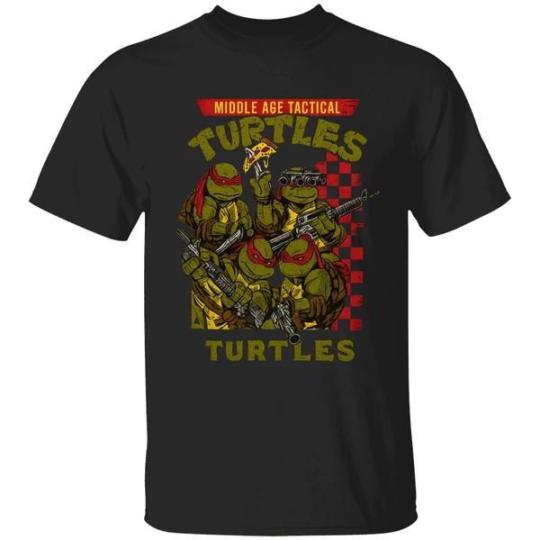 Teenage Mutant Ninja Turtles Middle Age Tactical Turtles Art Shirt - Image 8