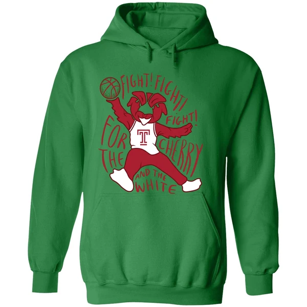 Temple Owls Fight For The Cherry And The White Hoodie - Image 2