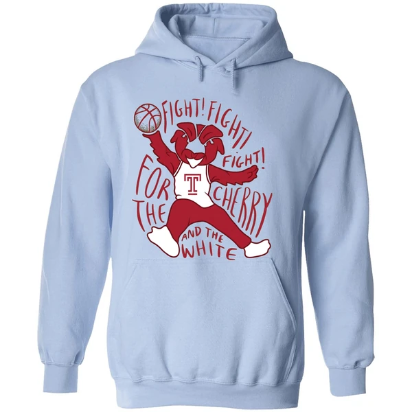 Temple Owls Fight For The Cherry And The White Hoodie - Image 4