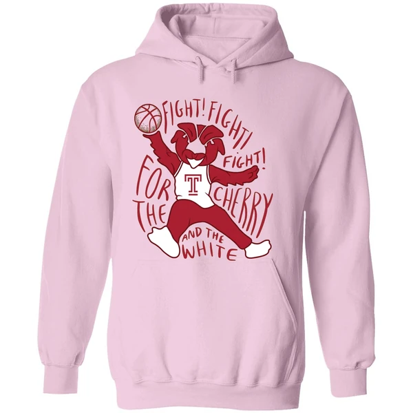 Temple Owls Fight For The Cherry And The White Hoodie - Image 5