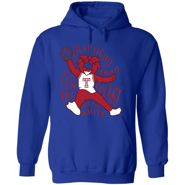 Temple Owls Fight For The Cherry And The White Hoodie - Image 7