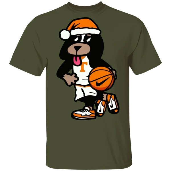 Tennessee Basketball Santa Smokey Package Shirt - Image 3