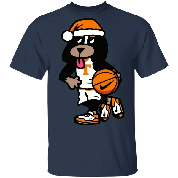 Tennessee Basketball Santa Smokey Package Shirt - Image 4