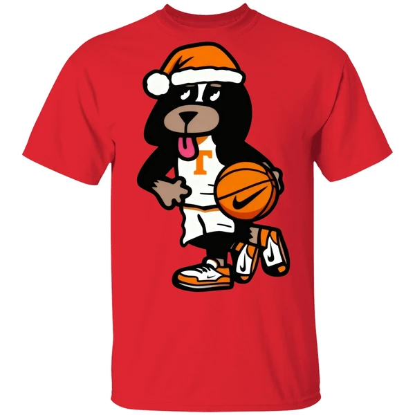 Tennessee Basketball Santa Smokey Package Shirt - Image 6