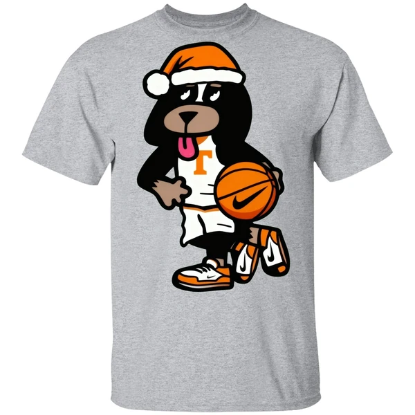 Tennessee Basketball Santa Smokey Package Shirt - Image 8