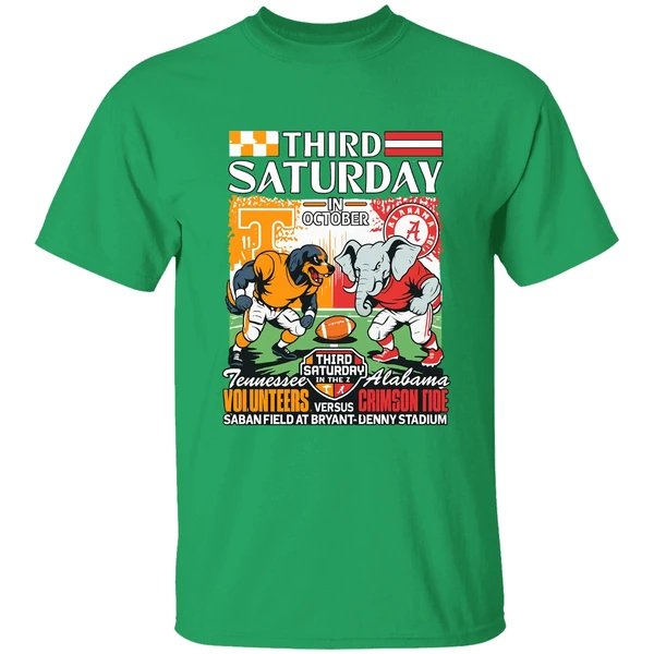 Tennessee Volunteers Vs Alabama Crimson Tide Third Saturday In October 2025 Shirt - Image 8