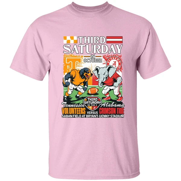 Tennessee Volunteers Vs Alabama Crimson Tide Third Saturday In October 2025 Shirt - Image 2