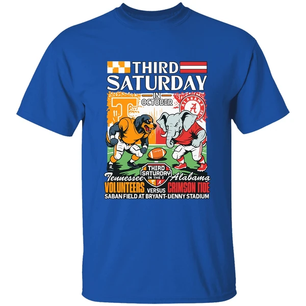 Tennessee Volunteers Vs Alabama Crimson Tide Third Saturday In October 2025 Shirt - Image 7