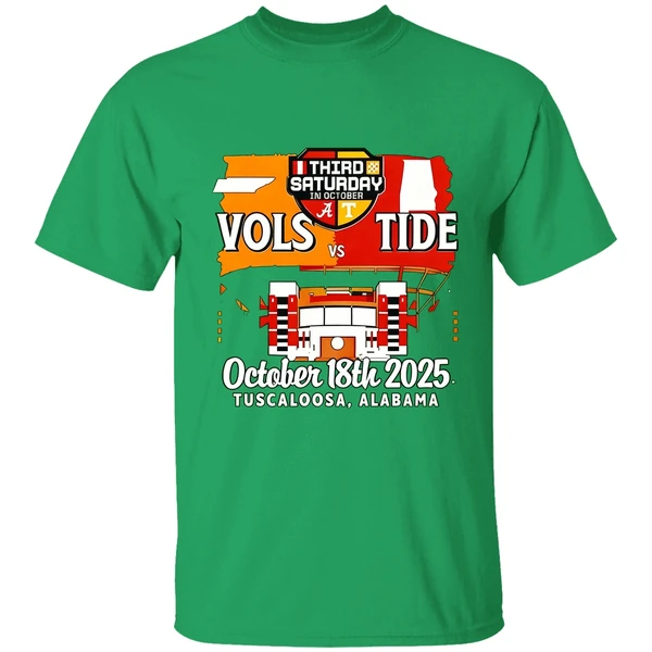 Tennessee Vs Alabama Tide Third Saturday In October 18th 2025 Tuscaloosa Shirt - Image 8