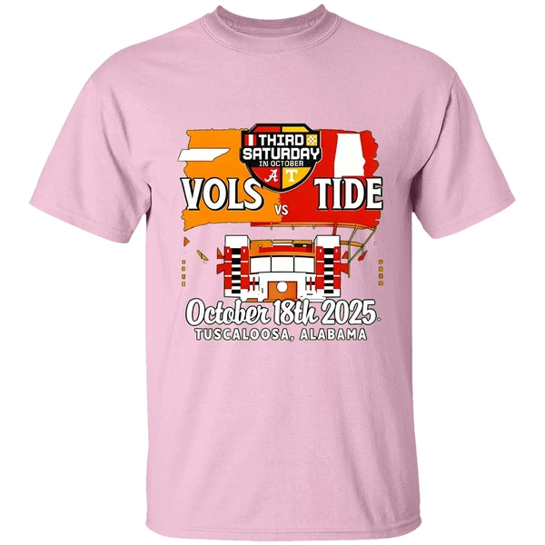 Tennessee Vs Alabama Tide Third Saturday In October 18th 2025 Tuscaloosa Shirt - Image 2