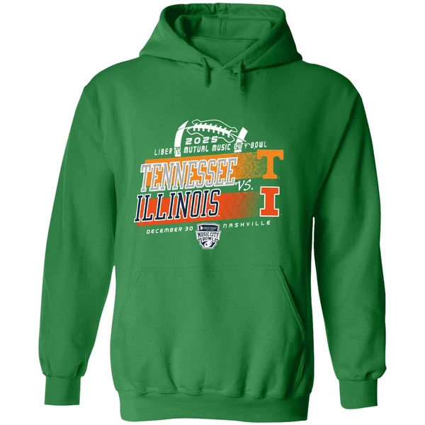 Tennessee Vs Illinois 2025 Lyberty Mutual Music City Bowl Hoodie - Image 2