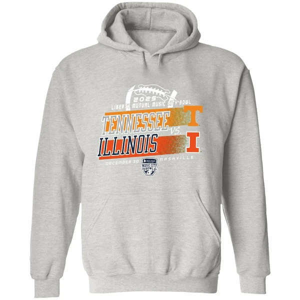 Tennessee Vs Illinois 2025 Lyberty Mutual Music City Bowl Hoodie - Image 9