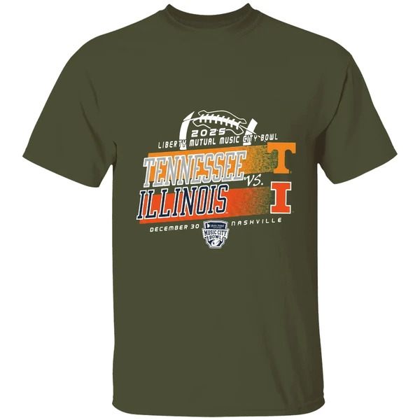 tennessee-vs-illinois-2025-lyberty-mutual-music-city-bowl-shirt-militarygreen