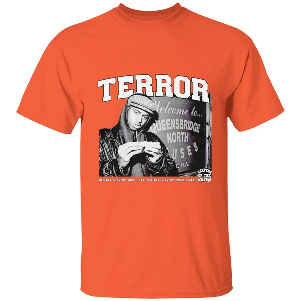 terror keepers of the faith young nas photo the bootleg shirt orange