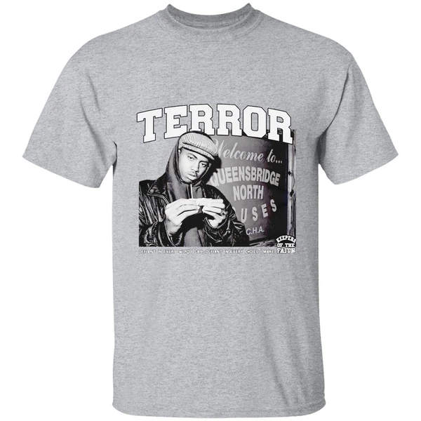 terror keepers of the faith young nas photo the bootleg shirt sportgrey