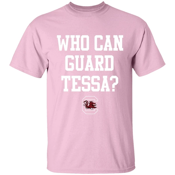 Tessa Johnson South Carolina Womens Basketball Who Can Guard Tessa Shirt - Image 3