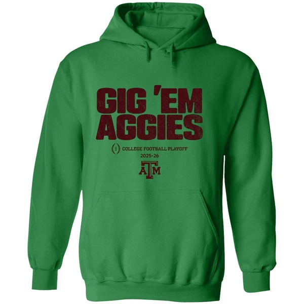 Texas Am Aggies Football 2025 Cfp Team Slogan College Football Playoff 2025 2026 Hoodie - Image 2