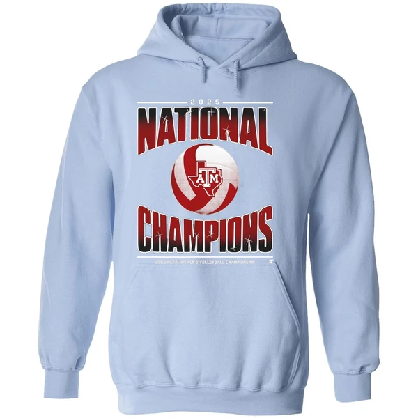 Texas Am Womens Volleyball 2025 Ncaa Champions Logo Hoodie - Image 4