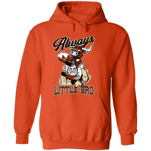 Texas Longhorn Beats Texas Aggies Am Always Little Bro Hoodie - Image 6