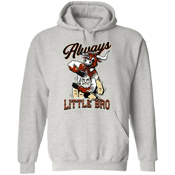 Texas Longhorn Beats Texas Aggies Am Always Little Bro Hoodie - Image 9