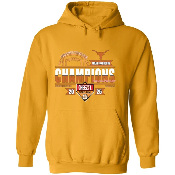 Texas Longhorns Football 2025 Cheez It Citrus Bowl Champions Locker Room Hoodie