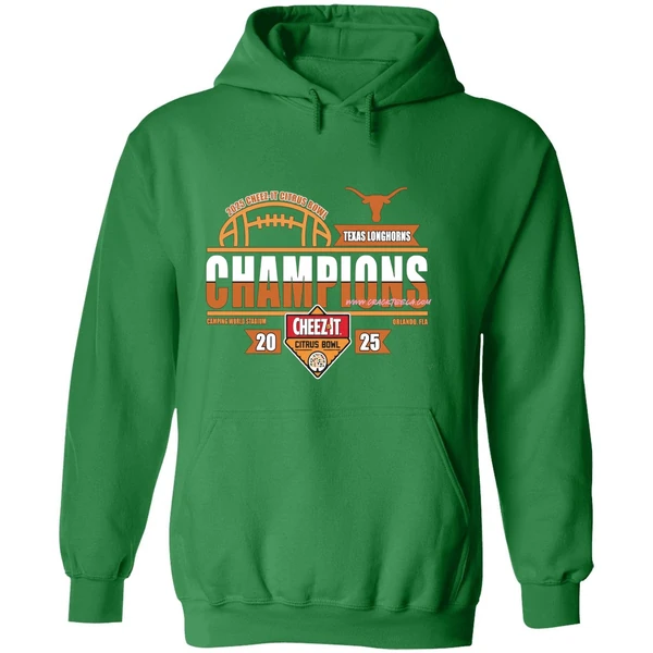 Texas Longhorns Football 2025 Cheez It Citrus Bowl Champions Locker Room Hoodie - Image 2