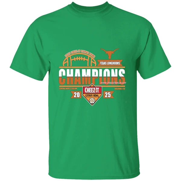 Texas Longhorns Football 2025 Cheez It Citrus Bowl Champions Locker Room Shirt - Image 2