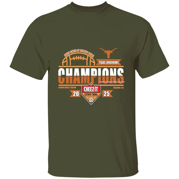 Texas Longhorns Football 2025 Cheez It Citrus Bowl Champions Locker Room Shirt - Image 4