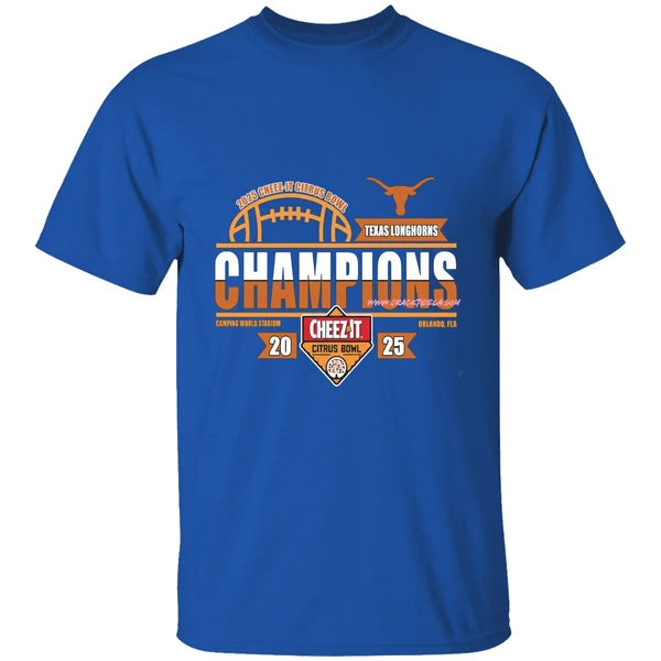 Texas Longhorns Football 2025 Cheez It Citrus Bowl Champions Locker Room Shirt - Image 8