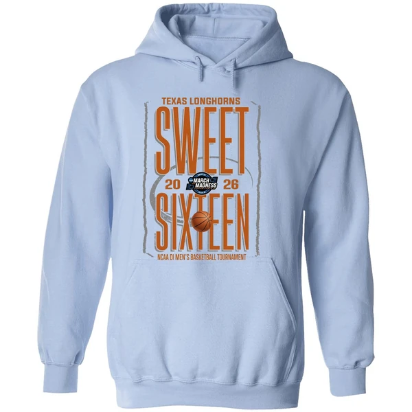 Texas Longhorns Sweet Sixteen 2026 Ncaa Di Mens Basketball Tournament Hoodie - Image 4