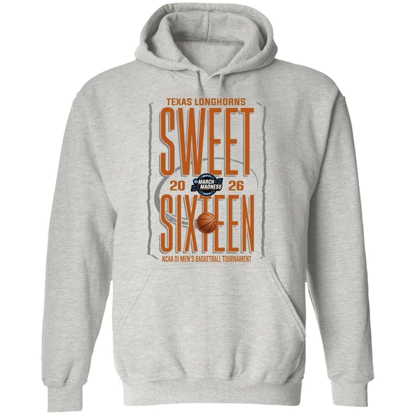 Texas Longhorns Sweet Sixteen 2026 Ncaa Di Mens Basketball Tournament Hoodie - Image 9