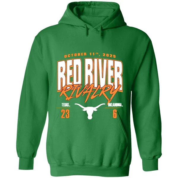 Texas Longhorns Vs Oklahoma Sooners Red River Rivalry 2025 Hoodie - Image 2