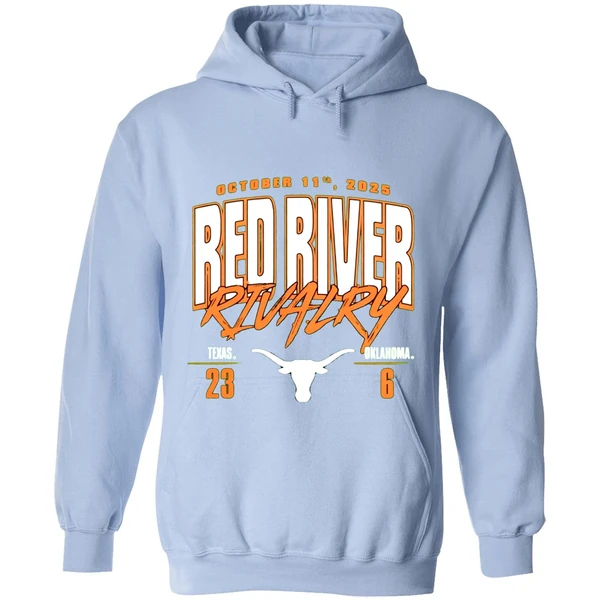 Texas Longhorns Vs Oklahoma Sooners Red River Rivalry 2025 Hoodie - Image 4