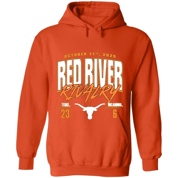 Texas Longhorns Vs Oklahoma Sooners Red River Rivalry 2025 Hoodie - Image 6