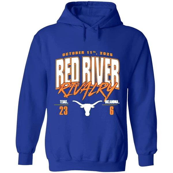 Texas Longhorns Vs Oklahoma Sooners Red River Rivalry 2025 Hoodie - Image 7