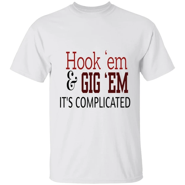 Texas Longhorns Vs Texas Am Aggies Hook Em And Gig Em Its Complicated Shirt - Image 9
