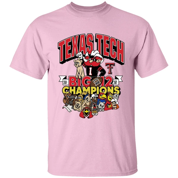 texas tech big 12 championship shirt lightpink
