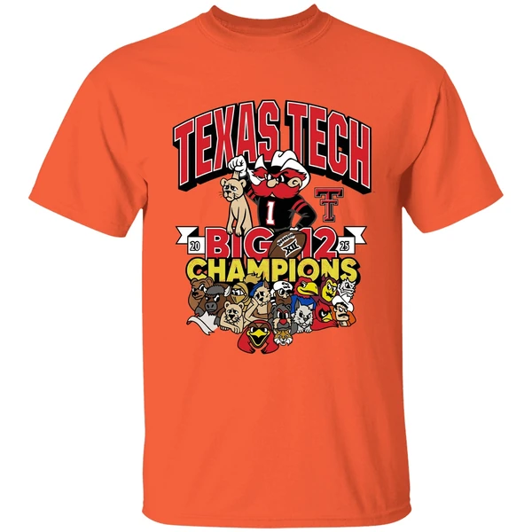 texas tech big 12 championship shirt orange