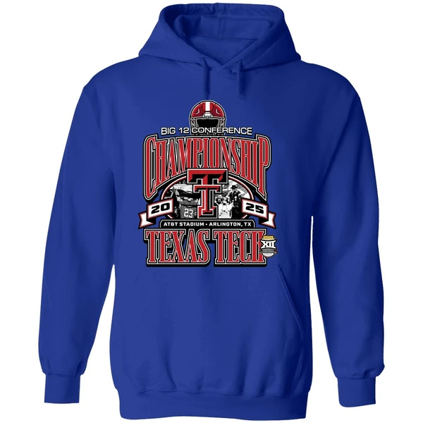 Texas Tech Football 2025 Big 12 Conference Championship Make Noise Hoodie - Image 7