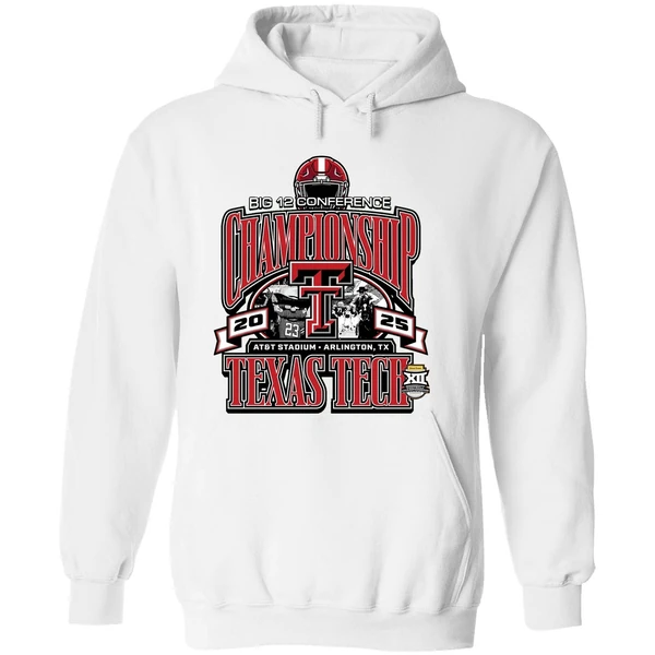 Texas Tech Football 2025 Big 12 Conference Championship Make Noise Hoodie - Image 8