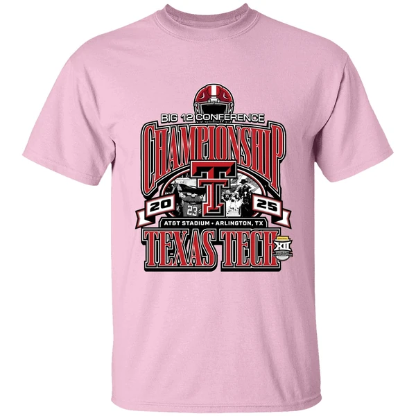 texas tech football 2025 big 12 conference championship make noise shirt lightpink