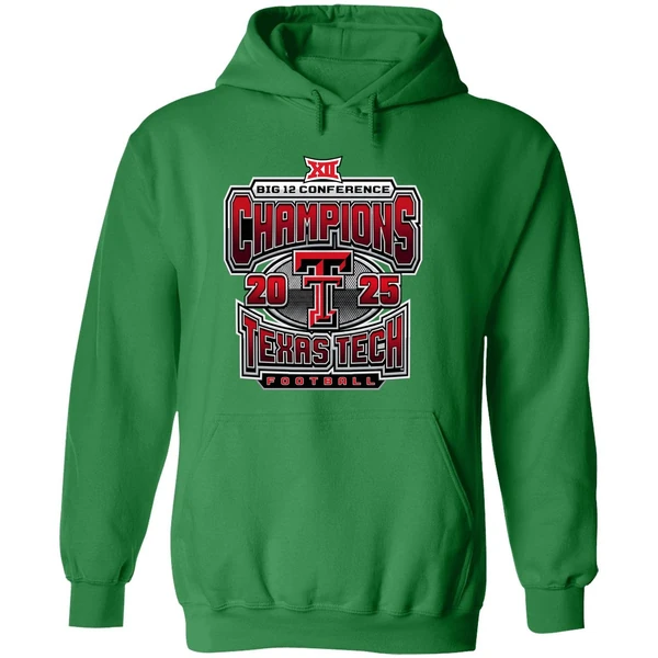 Texas Tech Red Raiders 2025 2026 Big 12 Champs Grid Iron Hoodie - Image 2