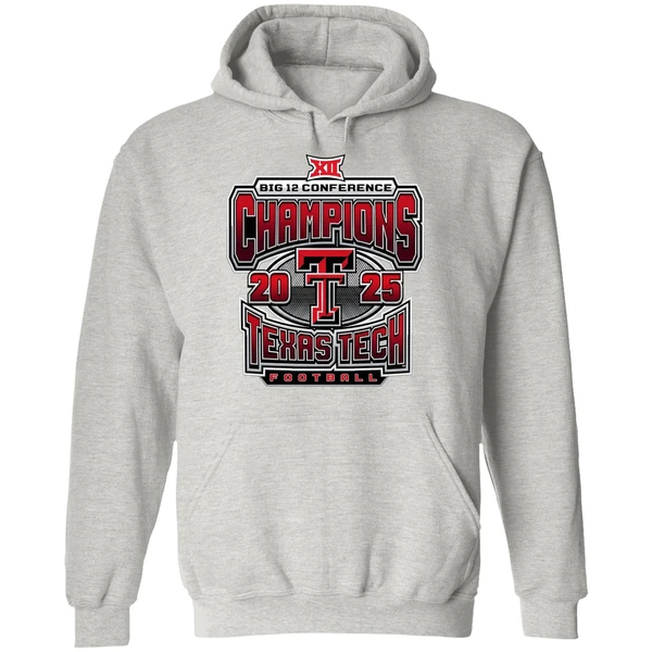 Texas Tech Red Raiders 2025 2026 Big 12 Champs Grid Iron Hoodie - Image 9