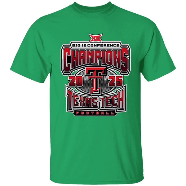 Texas Tech Red Raiders 2025 2026 Big 12 Champs Grid Iron Shirt - Image 2