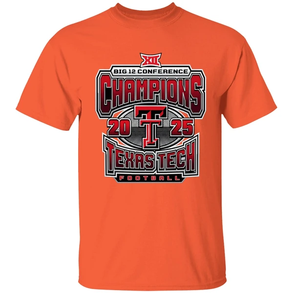 Texas Tech Red Raiders 2025 2026 Big 12 Champs Grid Iron Shirt - Image 6